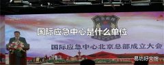 国际应急中心是什么单位