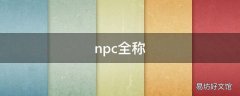 npc全称