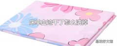 床单血迹干了怎么洗掉