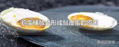 鸡蛋横放会形成贴皮蛋的原因