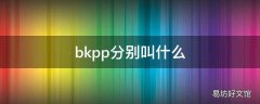 bkpp分别叫什么