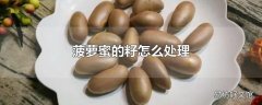 菠萝蜜的籽怎么处理