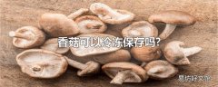 香菇可以冷冻保存吗?