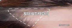 发际线怎样算高