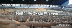 中国的世界文化遗产兵马俑