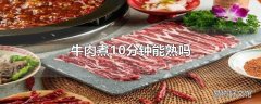 牛肉煮10分钟能熟吗