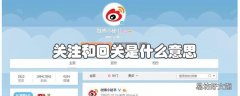 关注和回关是什么意思