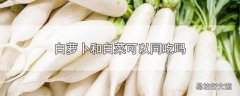 白萝卜和白菜可以同吃吗
