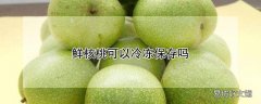 鲜核桃可以冷冻保存吗