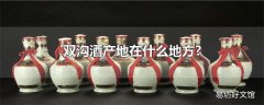 双沟酒产地在什么地方?
