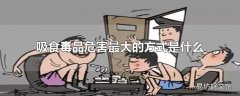 吸食毒品危害最大的方式是什么