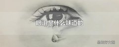 眼泪是什么味道的