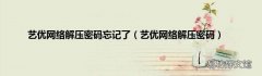 艺优网络解压密码 艺优网络解压密码忘记了