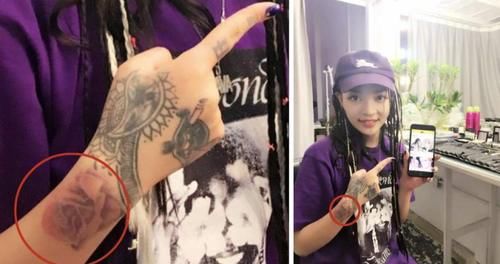 万妮达 新说唱万妮达胸口打码，要不下次让她穿校服？